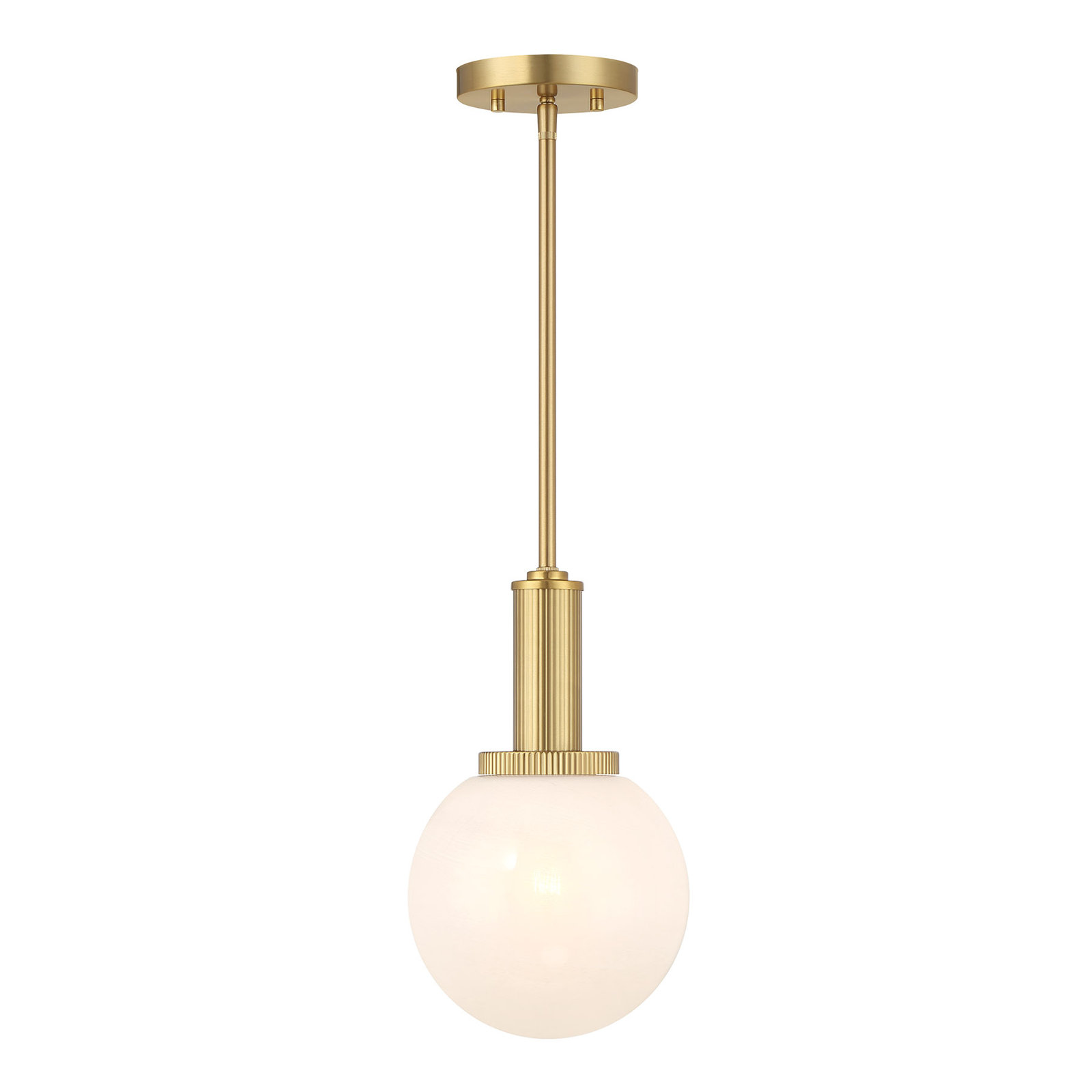 Claudette 1-Light Pendant, Brass