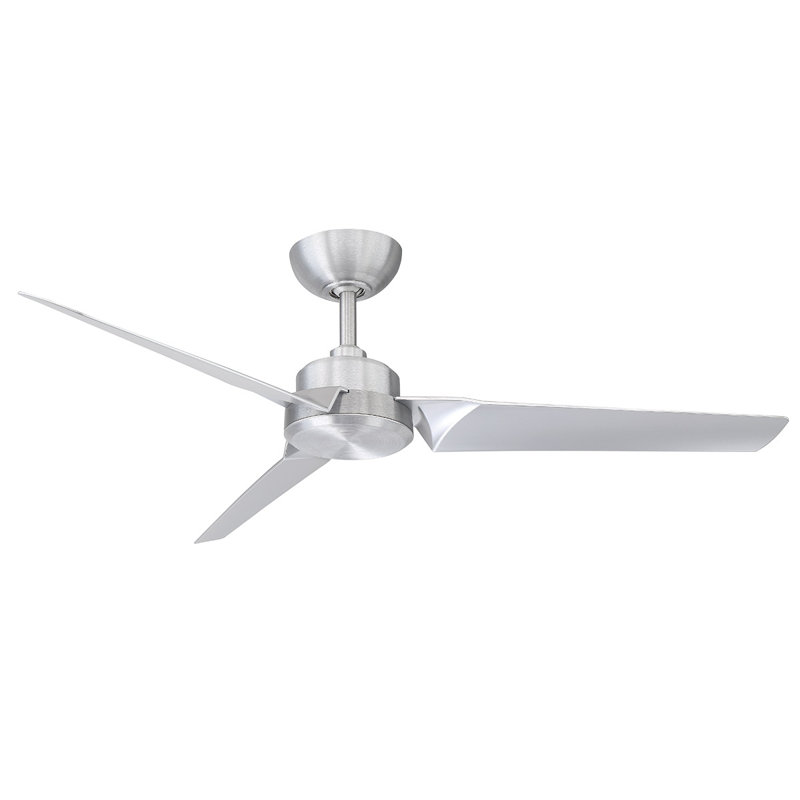Ventilateur de plafond intelligent à 3 pales Roboto pour l'intérieur et l'extérieur avec télécommande incluse, fonctionne avec Alexa et l'application pour Android