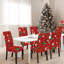 Ensemble de 6 housses pour chaise de salle à manger des Fêtes - housse de chaise de Noël Parson pour salle à manger, protecteur de siège festif