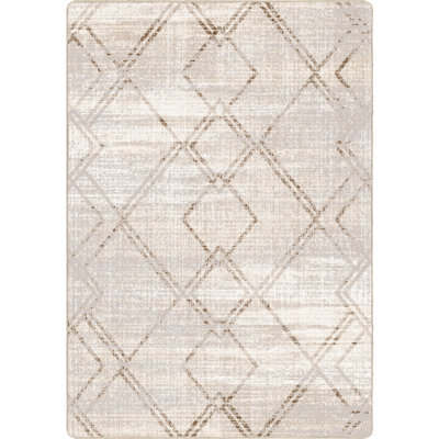 Residency Modern Diamond Tan Geometirc Area Rug