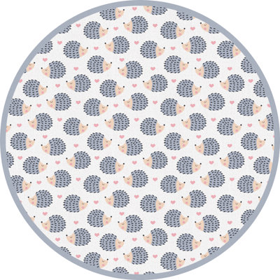 Ajeta Vinyl Machine Printed Area Rug