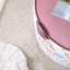 Ardem 44cm Wide Round No Pattern Footstool Ottoman