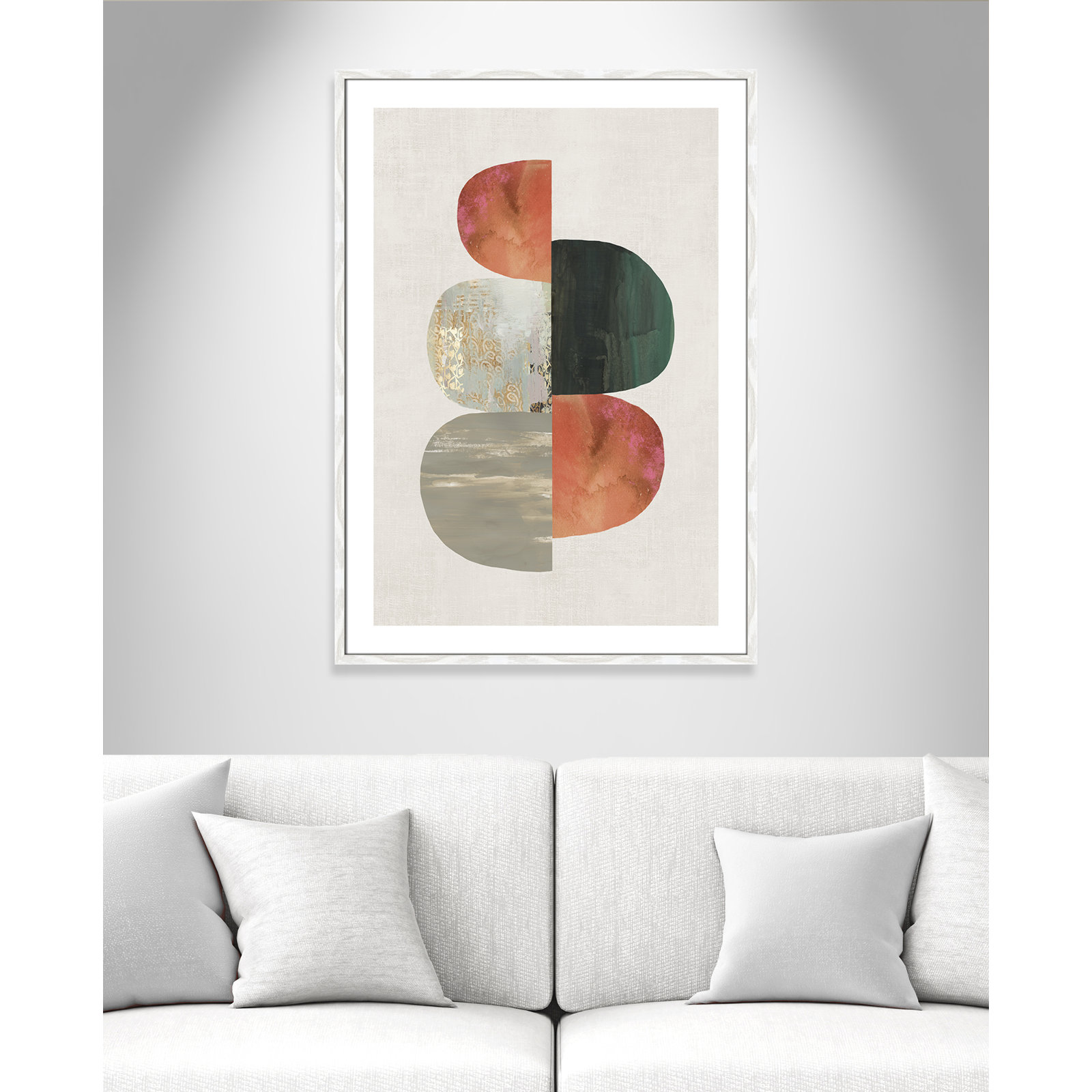 Evolving Energy II by Tom Reeves - Print, 41.5" H x 29.5" W, Framed Print, White Wood