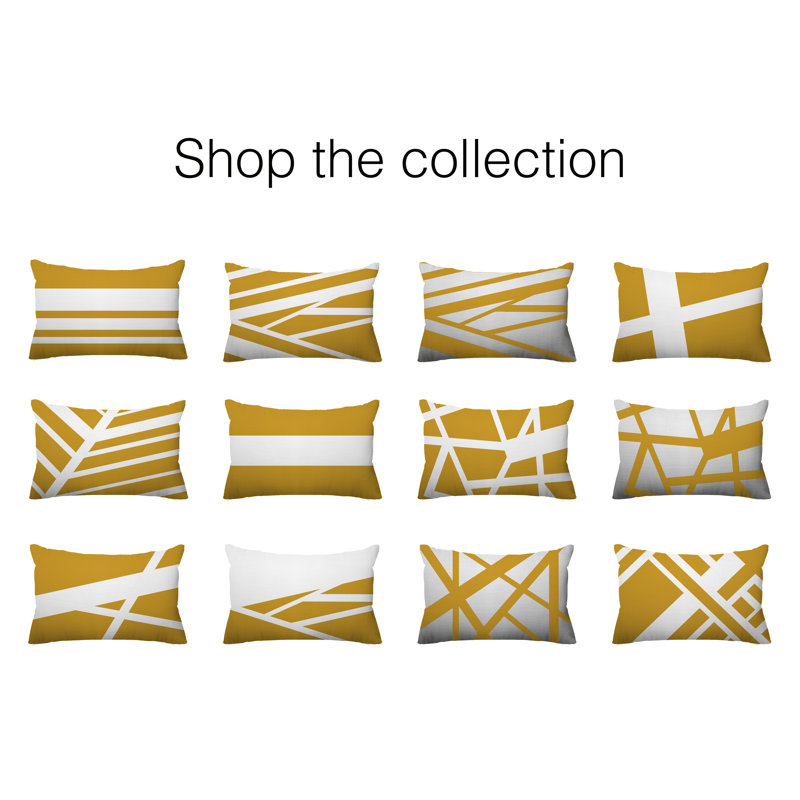 Coussin décoratif intérieur / extérieur Arundel, Jaune