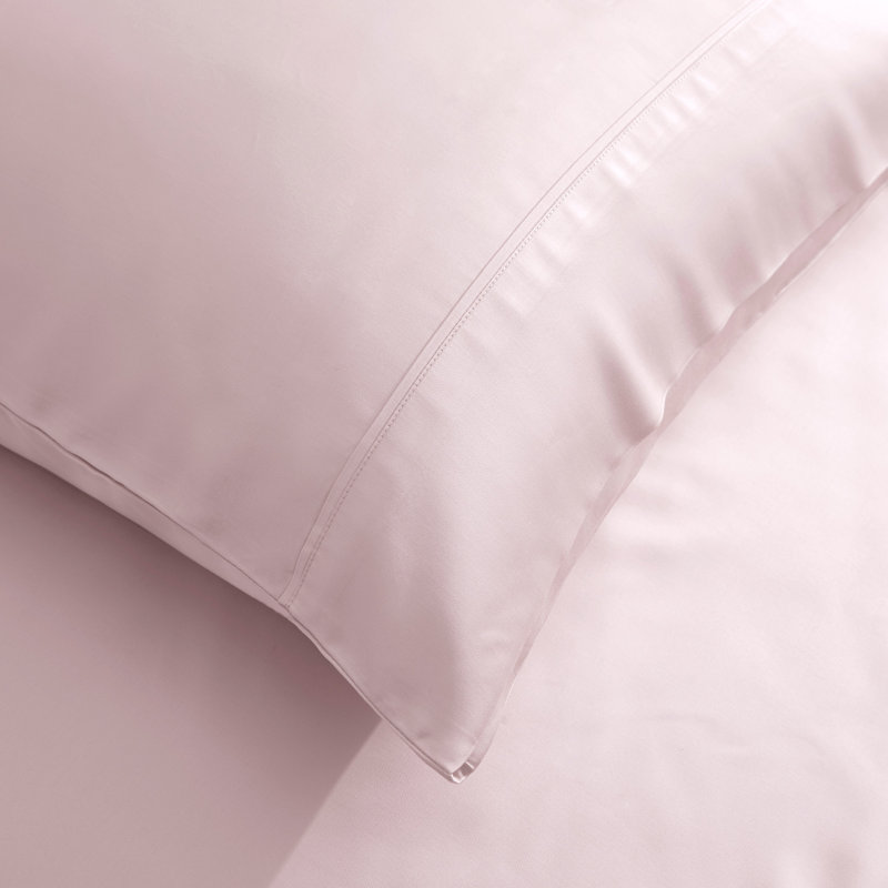 Sateen Sheet Set, King Sheet Set with 2 King Pillowcases, Pink
