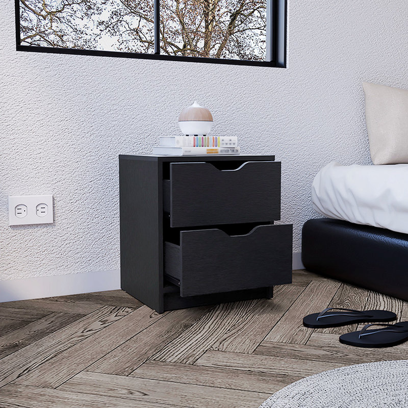 Table de chevet noire Kaylanna