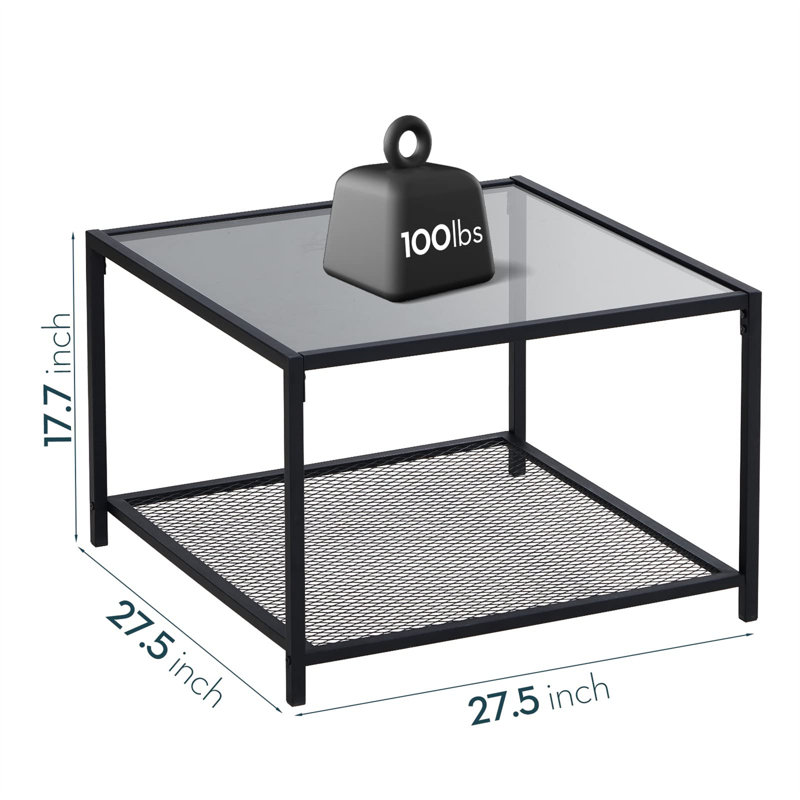 Glass Top End Table