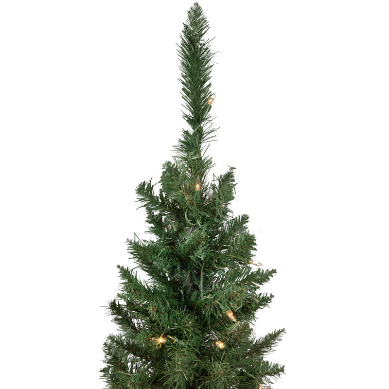 Arbre de Noël artificiel pin pré-éclairé pré-éclairé pin topiaire 4 pi - lumières claires