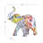 Polystone Graffiti Elephant Decorative Multi Colored Sculpture-107292687
