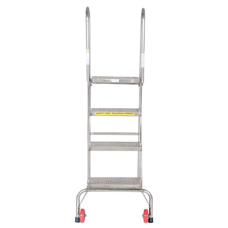 Clarion 4 - Step Steel Folding Library Ladder