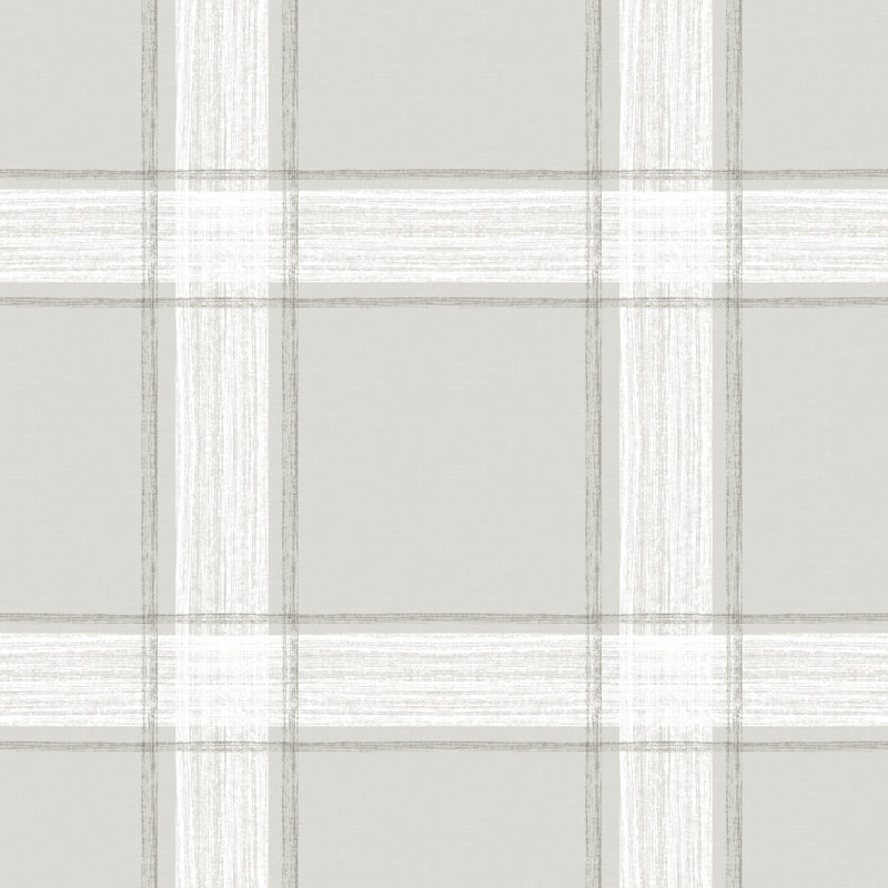 Lizette Upholstered Bed, King, Marley Plaid Feather