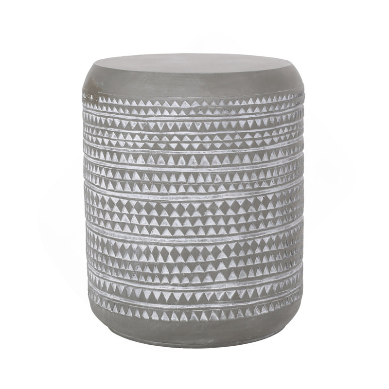 Outdoor Lightweight Concrete Side Table