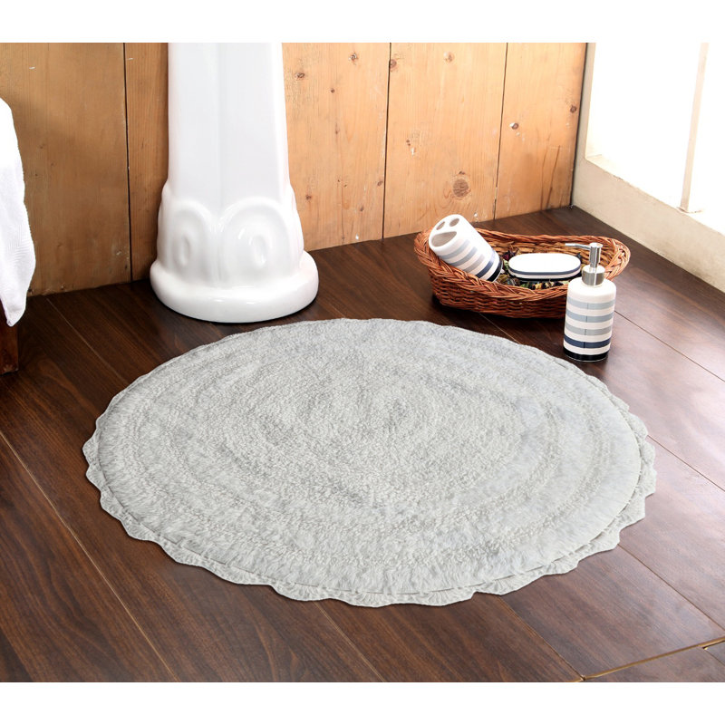 Tapis pour salle de bain 100% coton, Ivoire
