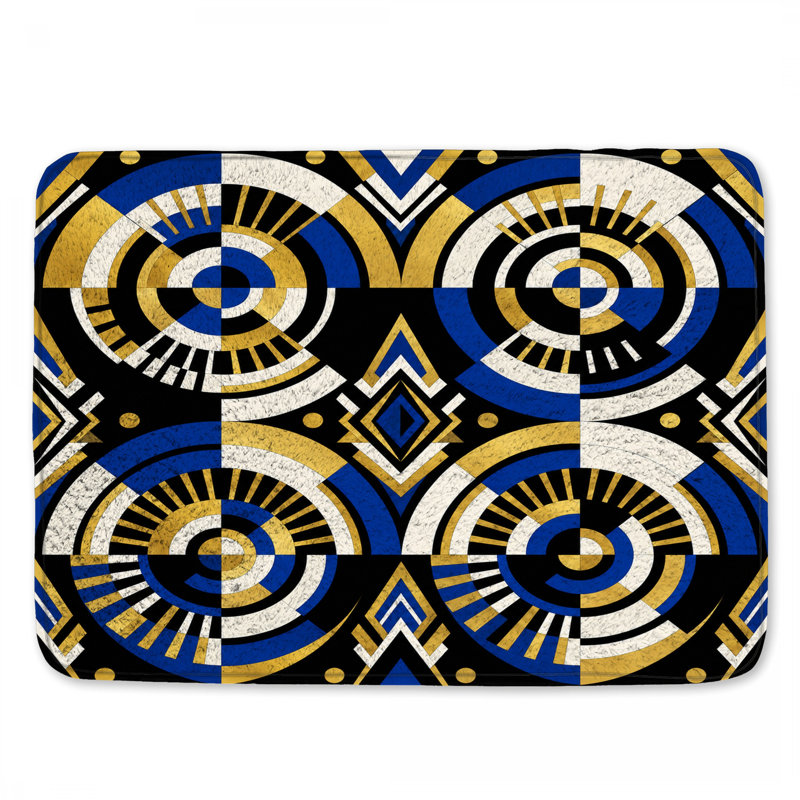 Tapis de bain Art Deco, 34in W x 21in L