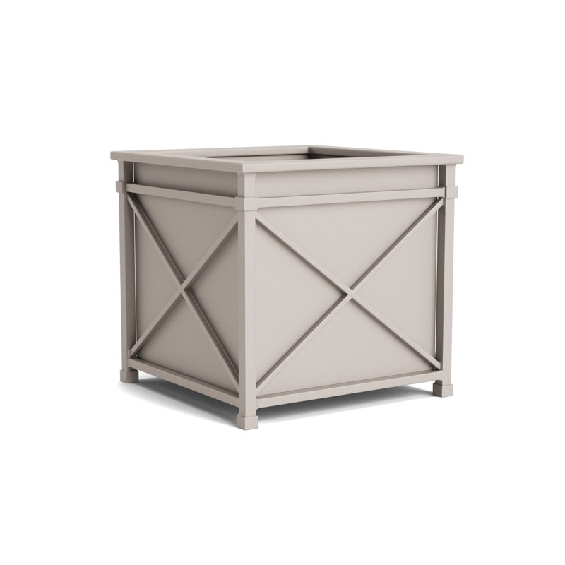 Venetian Square Outdoor Planter, Dove