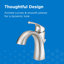 Robinet de salle de bain monotrou avec drain Vaughn-33097786