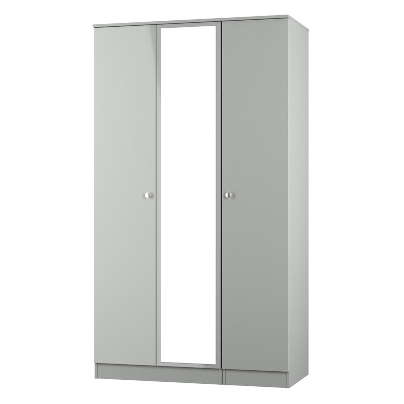 Borth Manufactured Wood Wardrobe, Uniform Grey/Dusk Grey