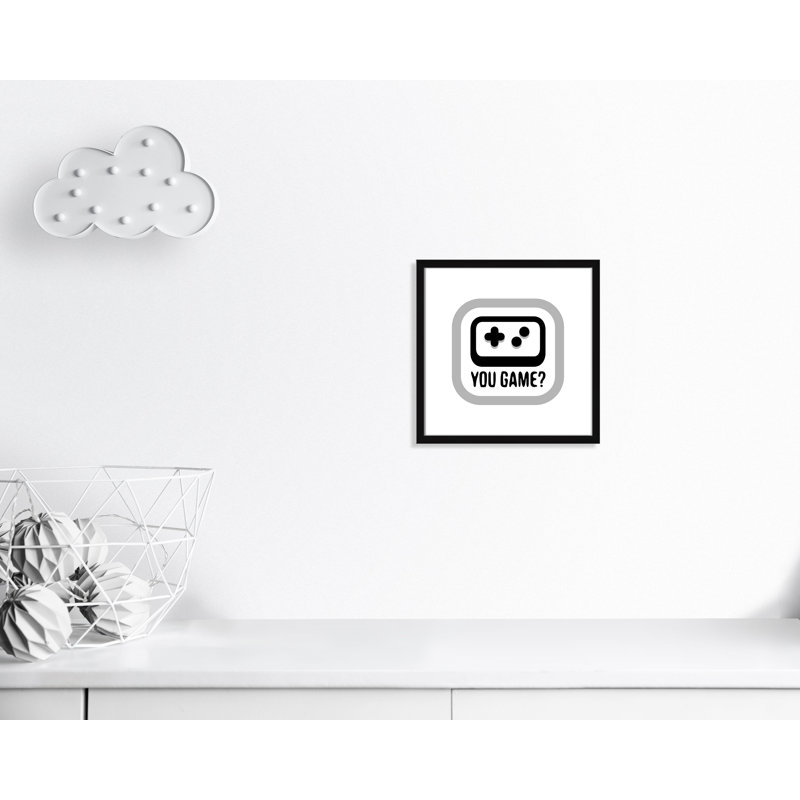 Décoration murale pour enfants de jeux, H 18 po x l 18 po x P 0,63 po, Encadré de boîte noir