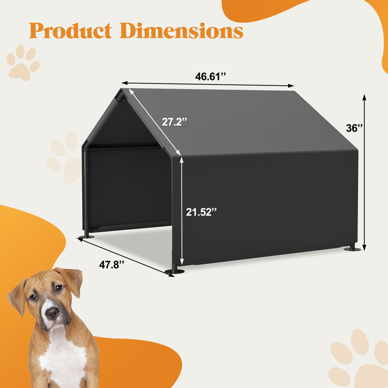 Abri pour chien, Gris