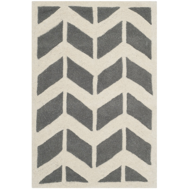 Chatham Hand Tufted Wool Chevron Rug, Rectangle 2' x 3'