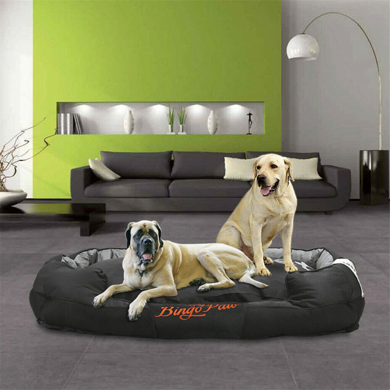 Waterproof Orthopedic Bolster Dog Bed, Extra Extra Large (51.2" W x 35.4" D x 10.2" H)