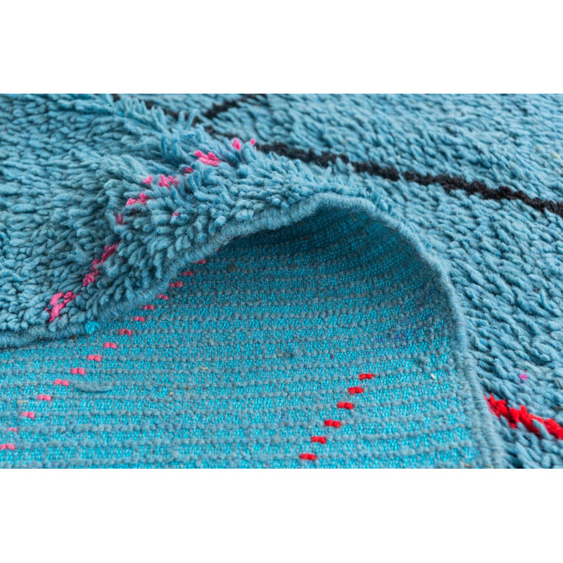 Tapis bleu Odea