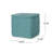 Yarn Square Pouf, Teal