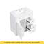 Meuble-lavabo 30 po avec comptoir, meuble-lavabo avec porte et deux tiroirs, planches en panneau de fibres à densité moyenne, bois massif, un paquet, blanc-116485297