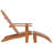 Sydney Teak Outdoor Adirondack Chair With Ottoman