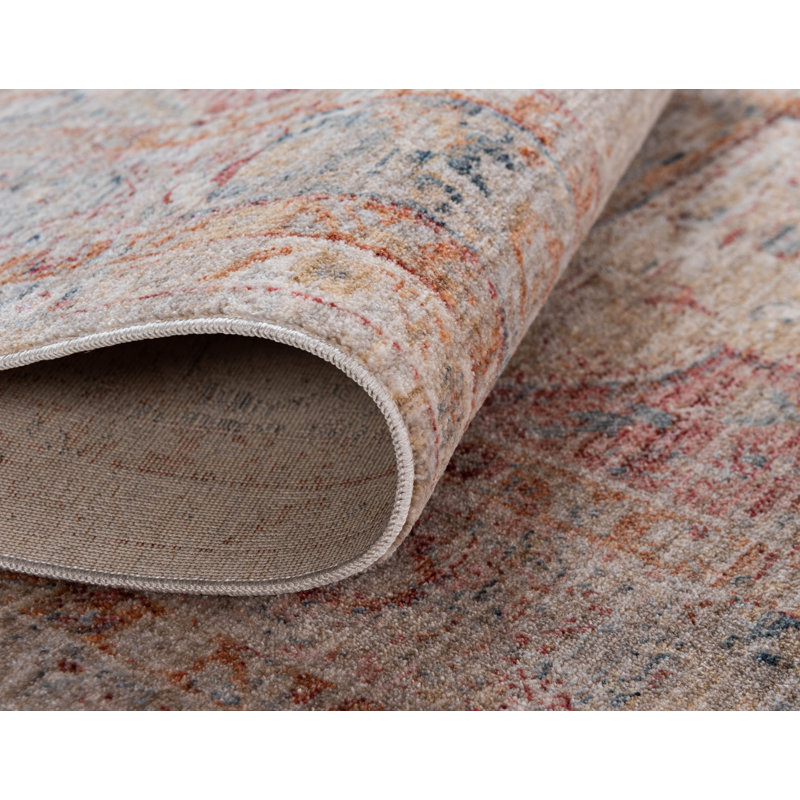 Tapis à motif oriental multicolore Glass, Rond 6 pi