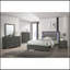 1 pièce Commode 5 tiroirs en acrylique de style contemporain avec pieds en métal gris