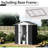Dark Grey 5X3 Feet Metal Garden Shed With Material & Aluminum Alloy Frame Outdoor Storage Base-123398712-123398714