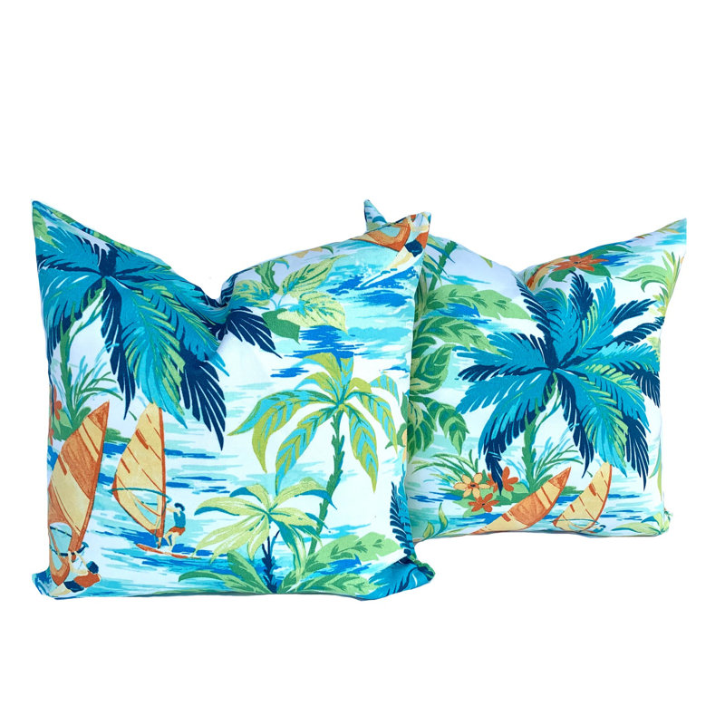  Housse de coussin intérieure / extérieure en polyester, 15,5 po x 15,5 po