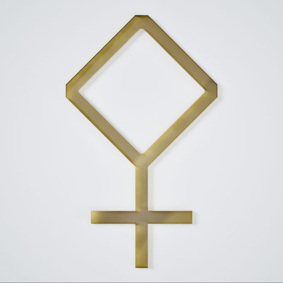 Cameron Decorative Fretwork Acrylic Wall Panels, Extra Small, 12 1/4"W x 7 3/8"H x 1/8"T, Gold Mirror