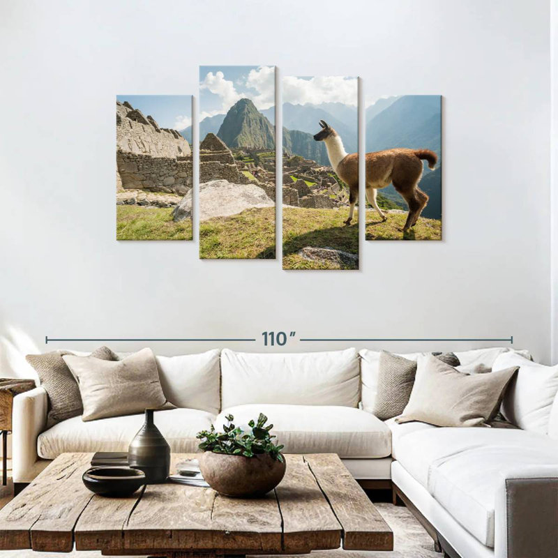 Nicci Llama From Machu Picchu, 48" H x 75" W