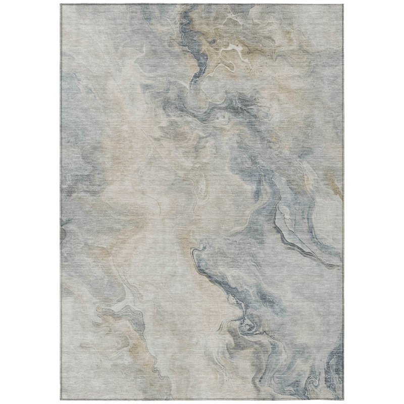 Caelanor Brown Washable Indoor-Outdoor Rug - LOOMLAN, 2'6" x 3'10"
