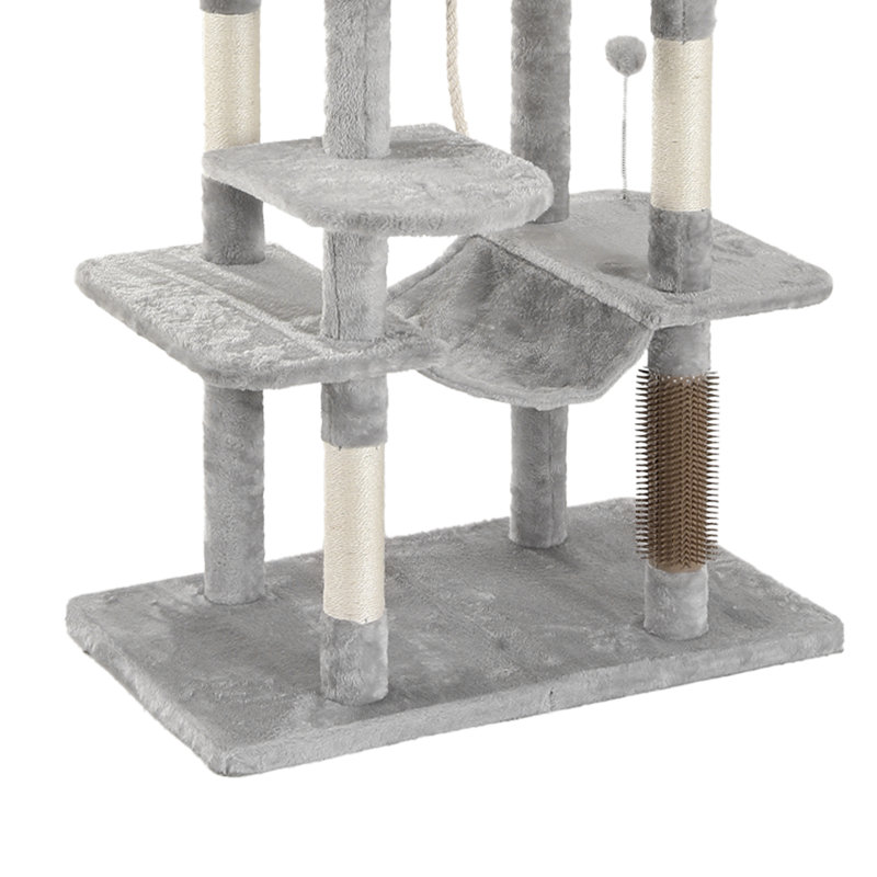 176 H Cat Tree, Light Grey