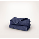 Turkish Waffle Hand Towel Set - Coastal Navy, Multi