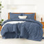Ensemble d'édredon pour grand lit avec draps vert émeraude foncé Andency 7 pièces dans un sac Ensembles de literie complets avec édredon, draps, taies d'oreiller et taies décoratives-124612908-124612913
