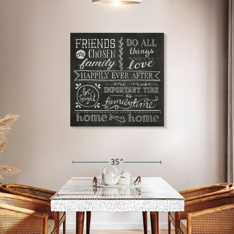 Plaque murale Inspiration tableau noir I, H 36 po x l 36 po
