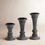 10'' H Wood Tabletop Candlestick