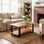Solid Wood Top Coffee Table