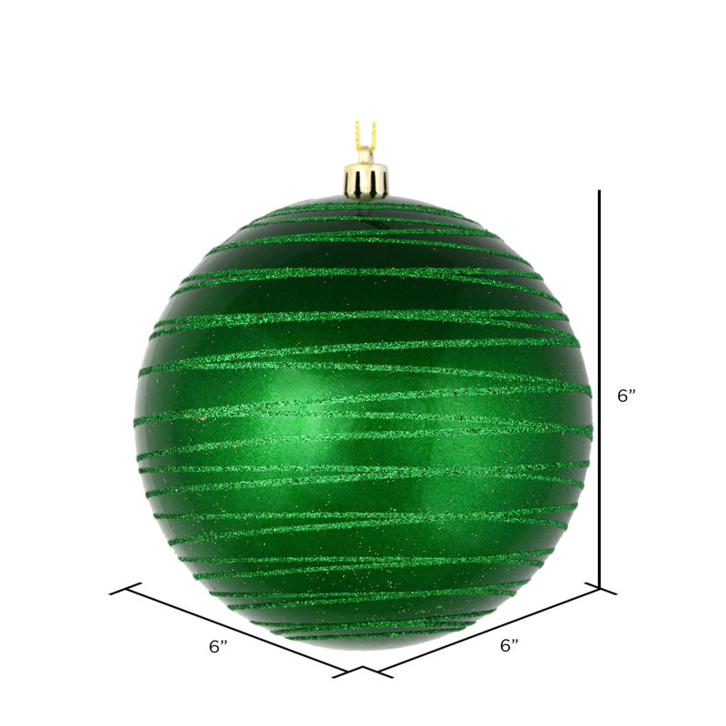 Ornement boule de bonbon, Vert