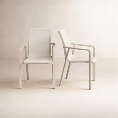 Chaise d'appoint empilable pour patio Farrah