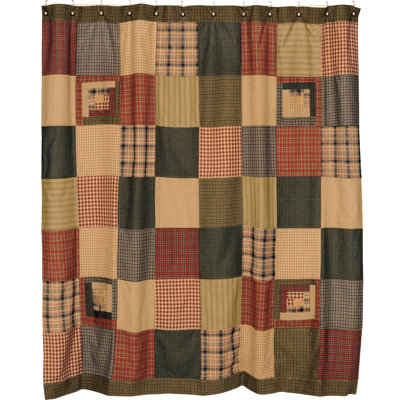 Lanclos Cotton Patchwork Shower Curtain