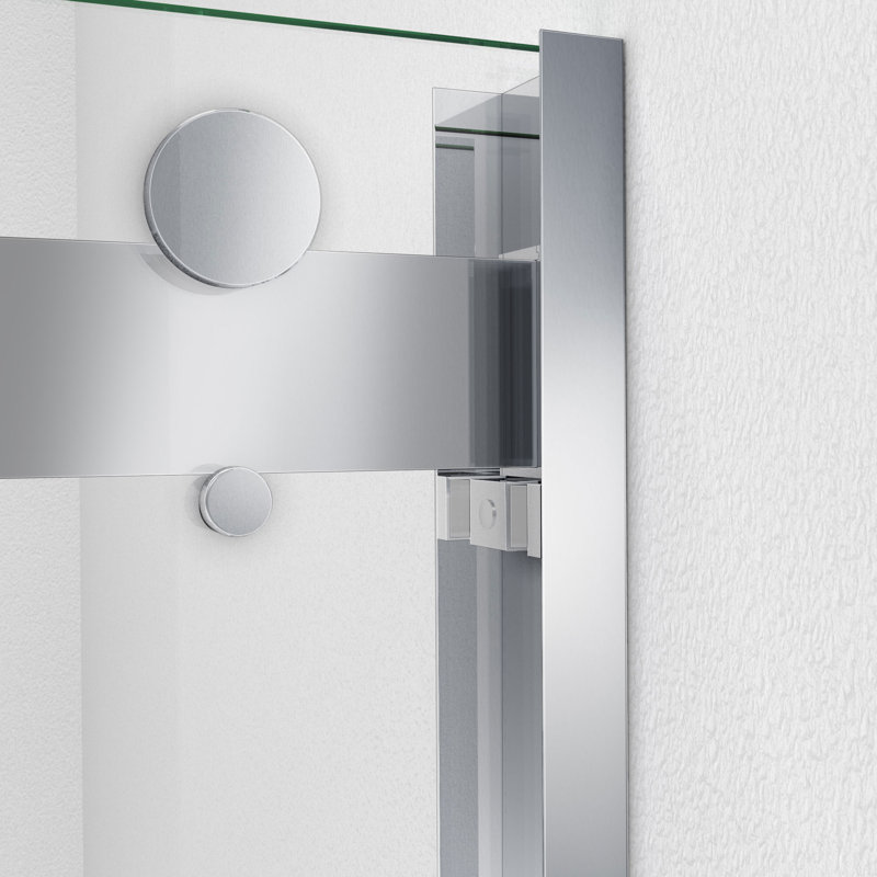 Porte de douche demi-cadre Essence-H l 44 po x H 76 po, Chrome