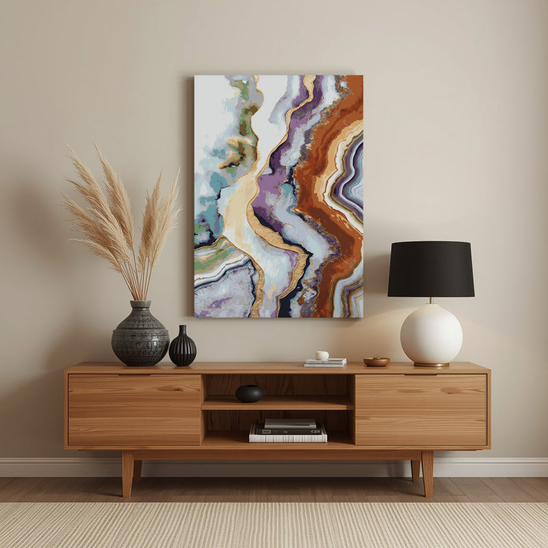 Aquarelle abstraite, art mural gris en métal 80, H 30 po x l 20 po