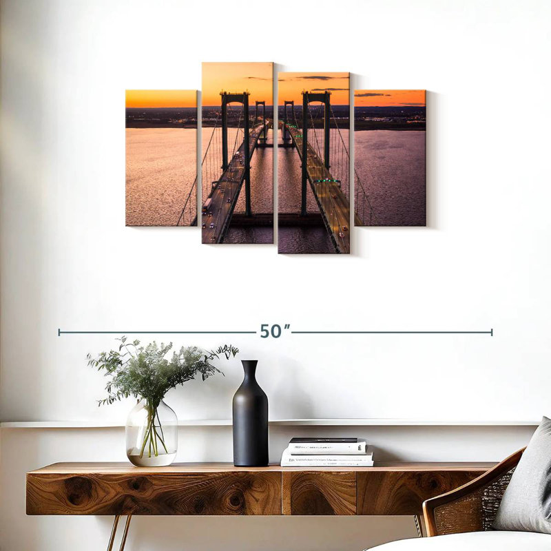 Lilie Dusky Delaware Bridge, 22" H x 36" W