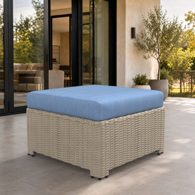 Repose-pieds d'extérieur avec coussins Sunbrella Henri