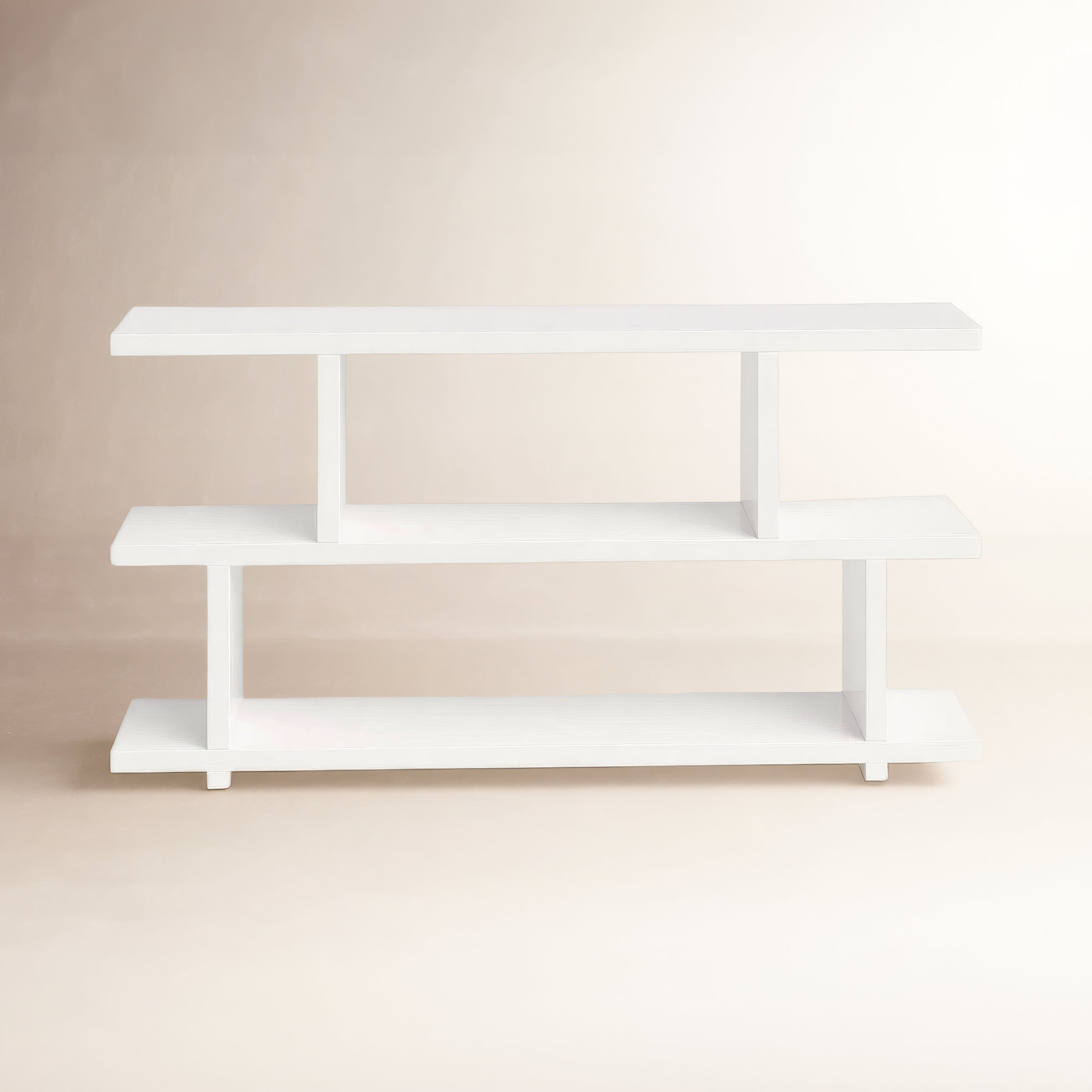 Annora Wide Bookcase, White